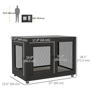 Cage with waterproof cushion, black