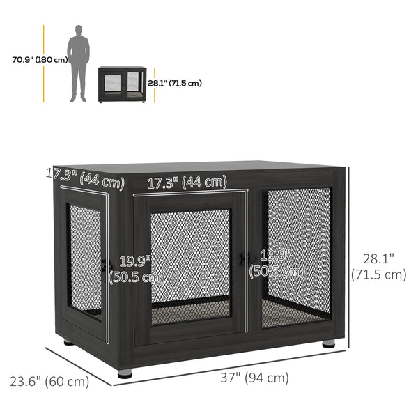 Cage with waterproof cushion, black