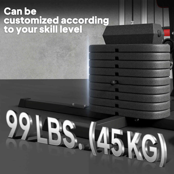 Multi-functional weight bench with abdominal bench