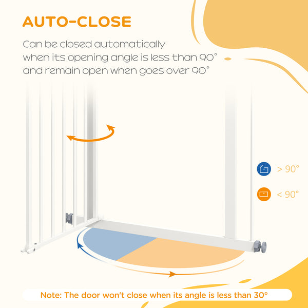 Pressure-fit safety gate, white