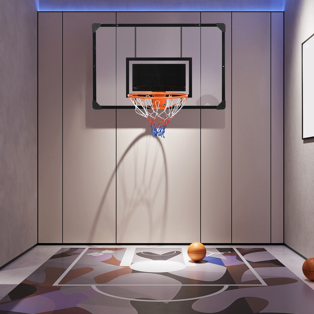 Mini wall-mounted basketball hoop