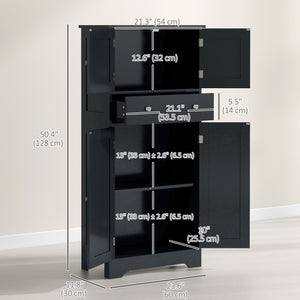 Kitchen storage unit, black