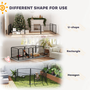 7-panel whelping box with washable absorbent mats