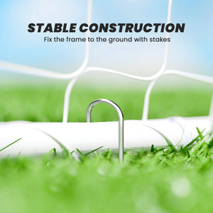 3 x 1.2 m soccer goal, white