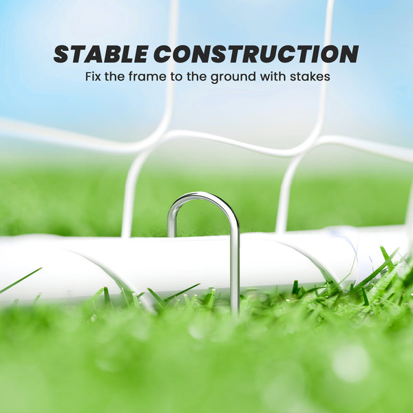 3 x 1.2 m soccer goal, white