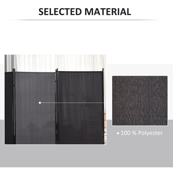 3-panel, double-hinged, folding screen, anthracite gray