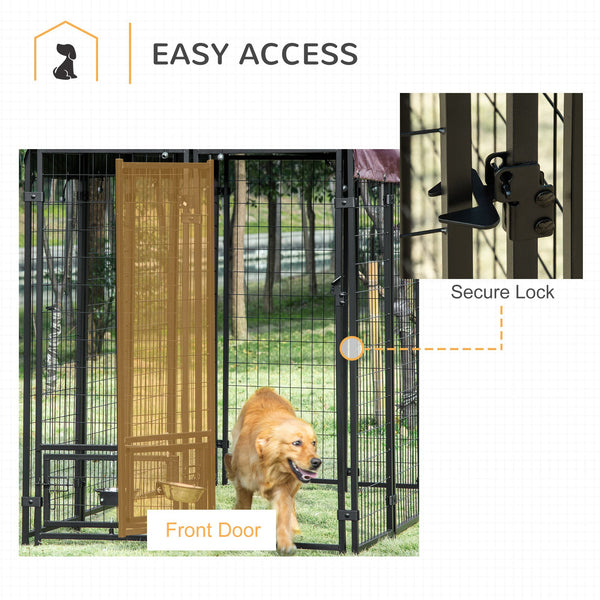 Lockable welded steel outdoor enclosure