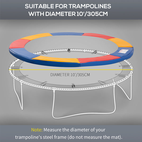 Replacement safety pad for 10-foot trampoline, multicoloured