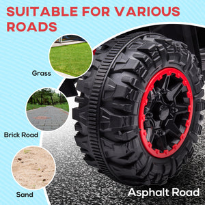 12V quad with music, headlights, red