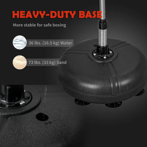 Freestanding Punching Bag with Speedball and Gloves for Home Training