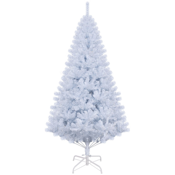 6ft White Artificial Christmas Tree with Metal Stand