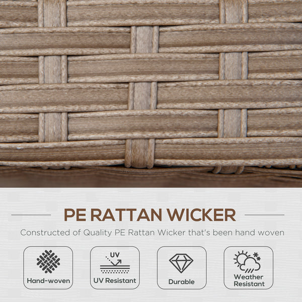 6-piece furniture set in woven resin