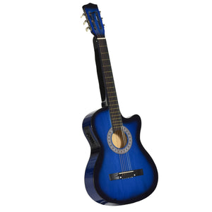 38 inch Classical Electro-Acoustic Guitar, Blue