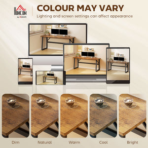 180cm computer desk with adjustable legs, modern style, brown