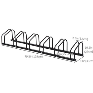 6-bike rack, black