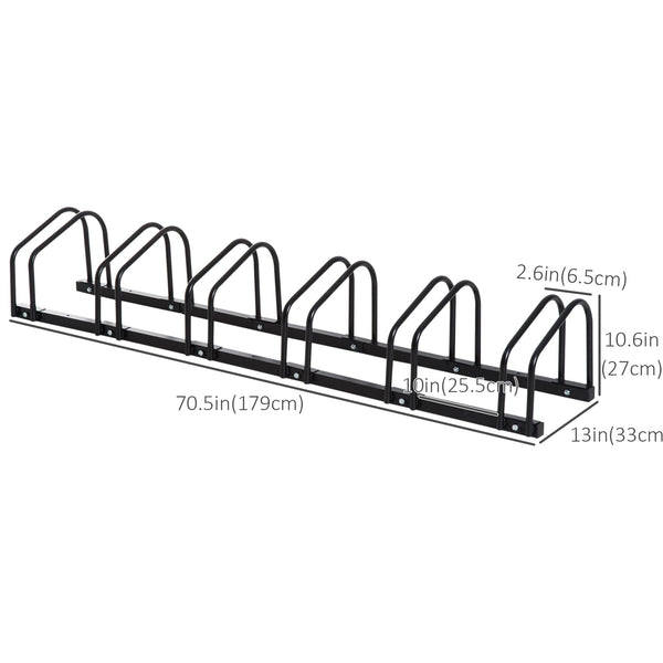 6-bike rack, black