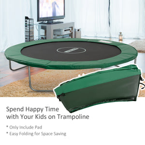 Safety pad for 8-foot trampoline, green 