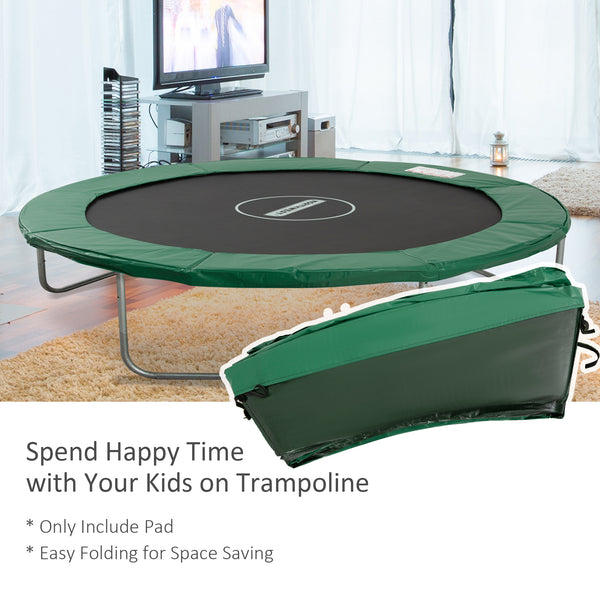 Safety pad for 8-foot trampoline, green 