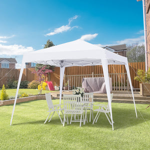 8 x 8 Folding Awning with Carry Bag, White