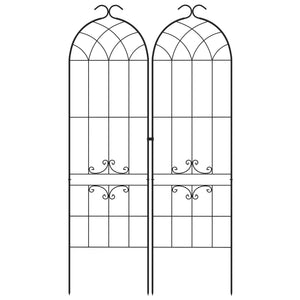 Set of 2 garden trellises for climbing plants