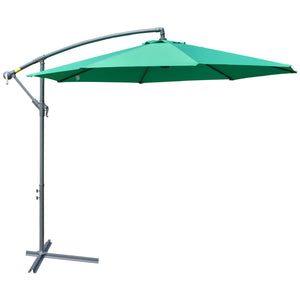 10-foot cantilever parasol, green