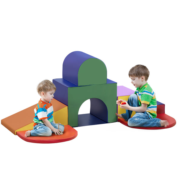 7 Foam Climbing Blocks for Toddlers, Multicolor 