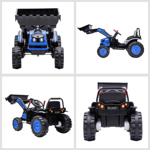 6V Battery Powered Kids Tractor, Blue