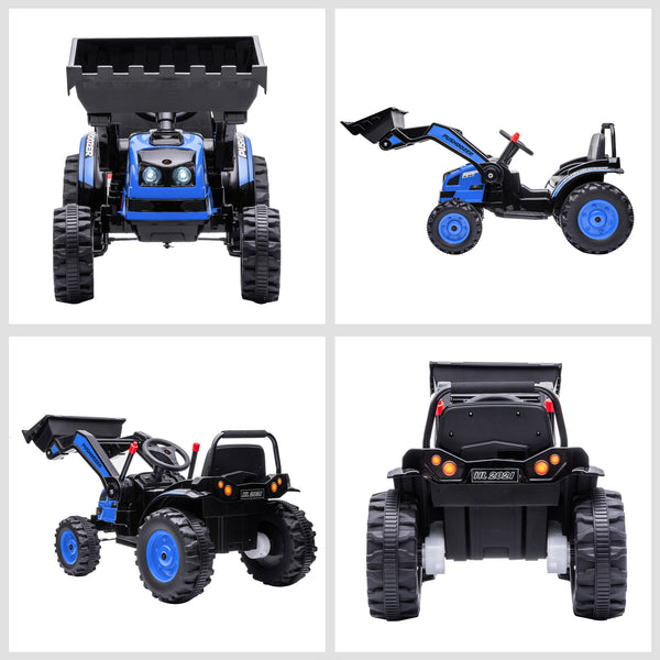 6V Battery Powered Kids Tractor, Blue
