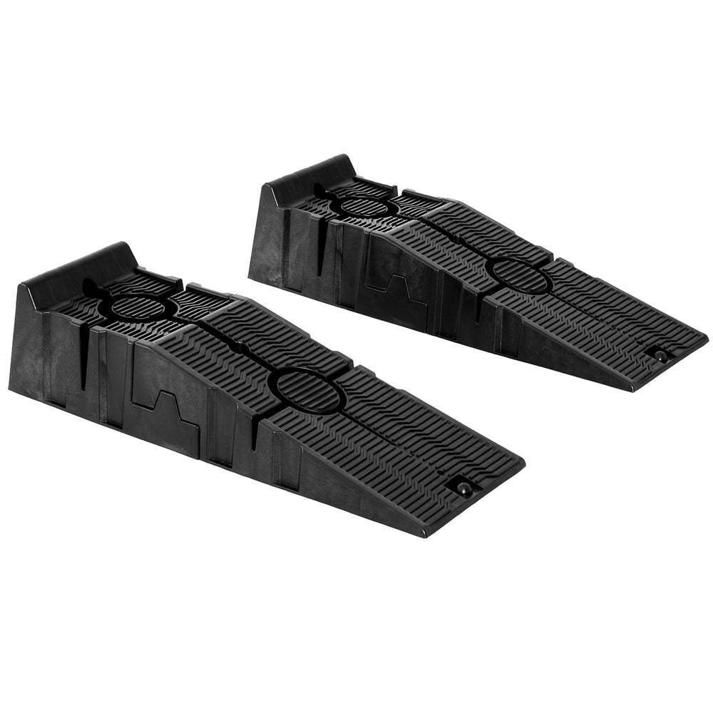 Set of 2 heavy-duty nesting car ramps, 5,500 lb capacity – Black