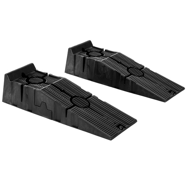 Set of 2 heavy-duty nesting car ramps, 5,500 lb capacity – Black