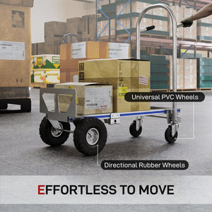2-in-1 Folding Hand Truck, up to 770 lbs