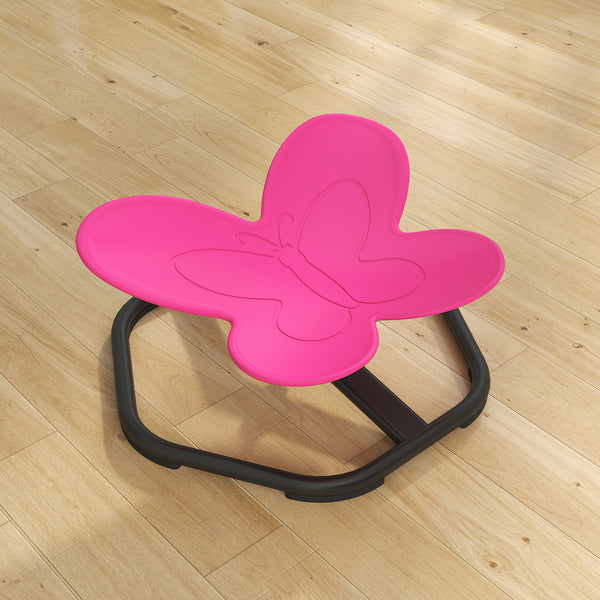 Pink Butterfly Children's Swivel Chair
