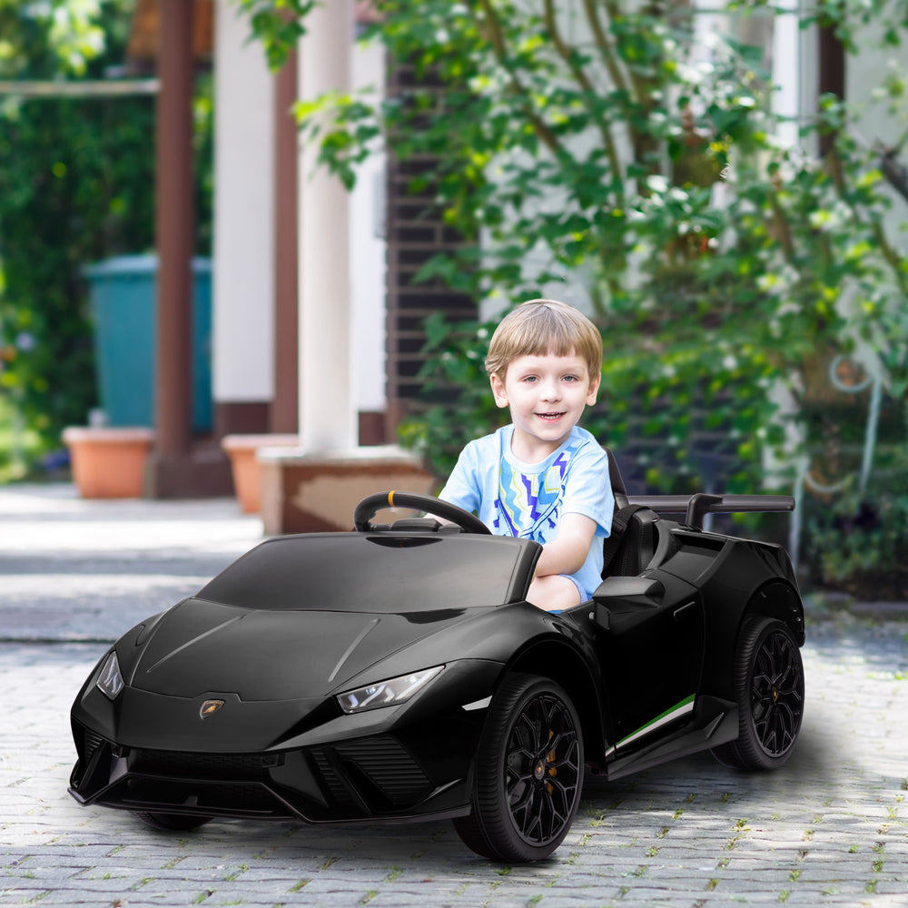Licensed Lamborghini Huracan 12V with remote control, black