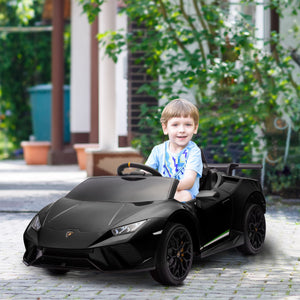 Licensed Lamborghini Huracan 12V with remote control, black
