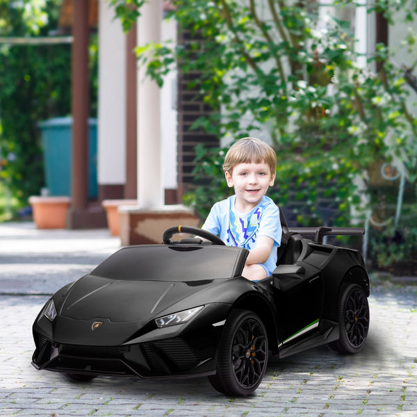 Licensed Lamborghini Huracan 12V with remote control, black