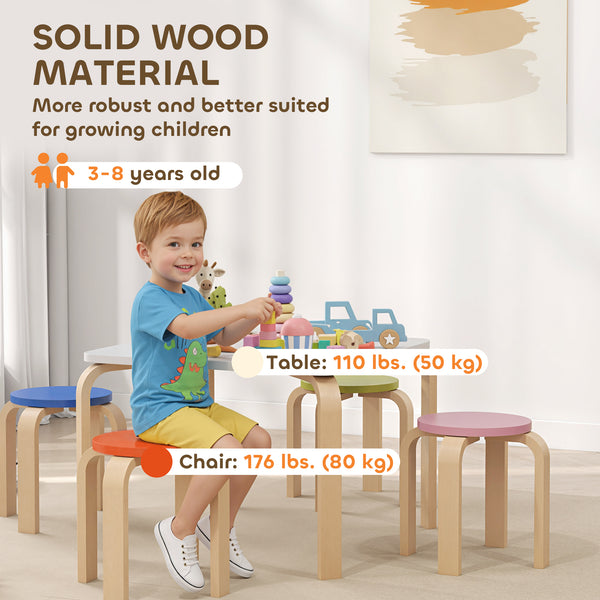 5-piece children's furniture set, multi-colored