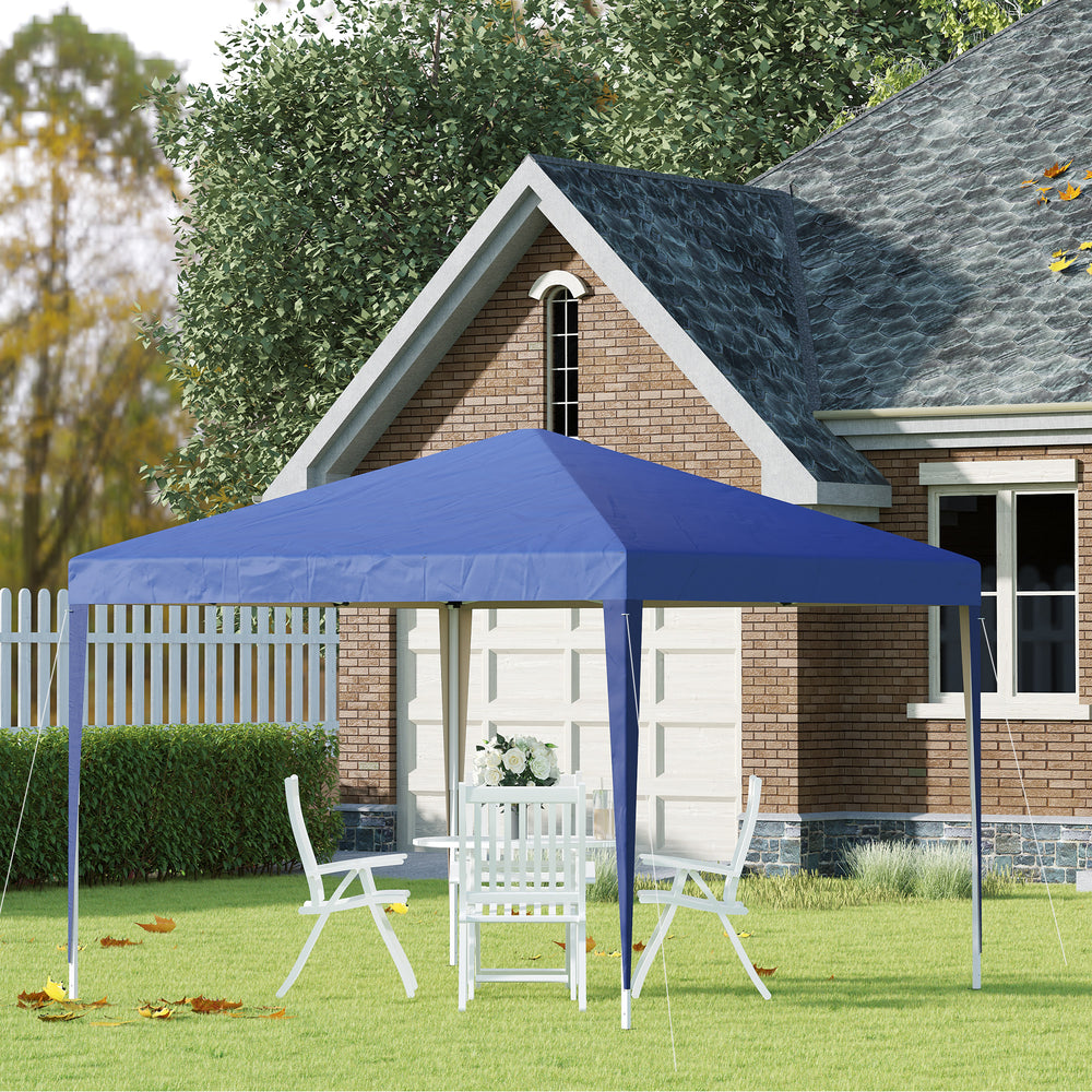 10 x 10 folding tent with carry bag, blue