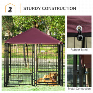 Lockable welded steel outdoor enclosure
