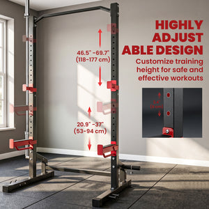Reinforced weight rack with storage, 1,100 lbs
