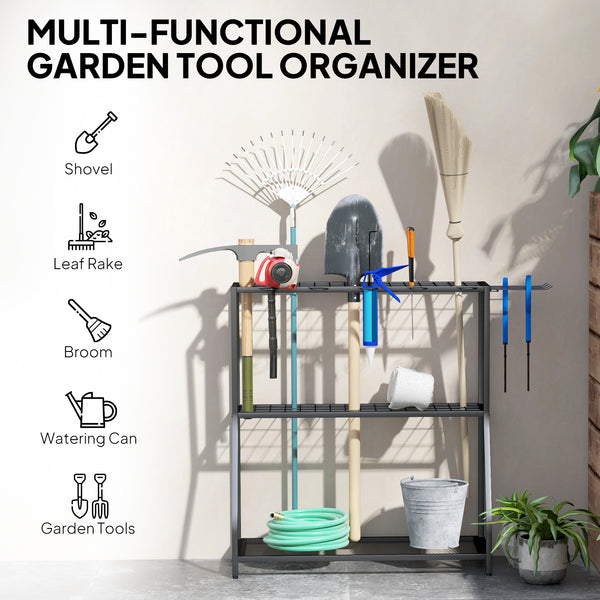 3-Tier Garden Tool Storage Tower
