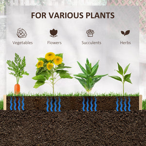 Wooden screwless raised planter
