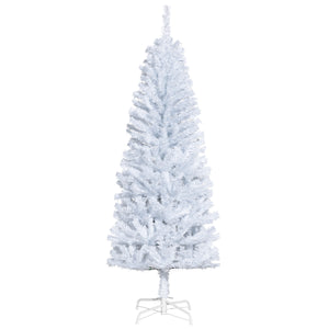 5ft Slim White Artificial Christmas Tree with Automatic Opener