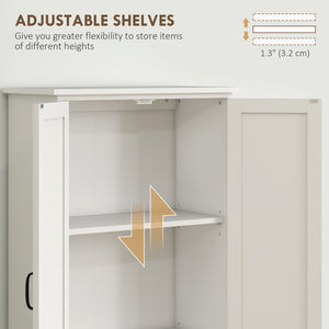 Multi-tier pantry with adjustable shelves, white