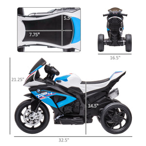 6V 3-wheel electric motorcycle, blue