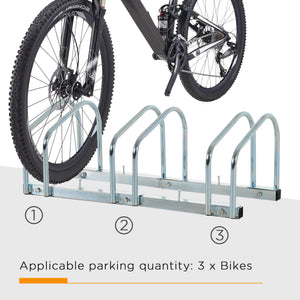 3-bike rack, silver