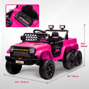 12V 4WD Remote Control Car, Pink
