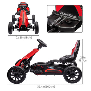 12V electric kart, red