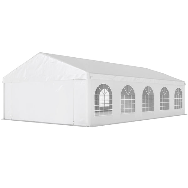 20 x 33 ft. reception tent with removable side walls, white