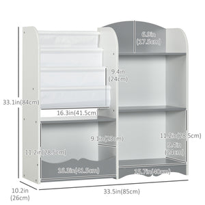 Toy storage shelf, gray