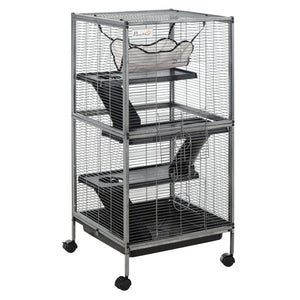 4-Tier Rolling Cage for Rodents